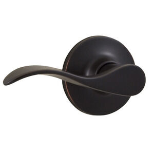 Weslock 200X New Haven Passage Door Lever Set with Round Rose Oil Rubbed Bronze